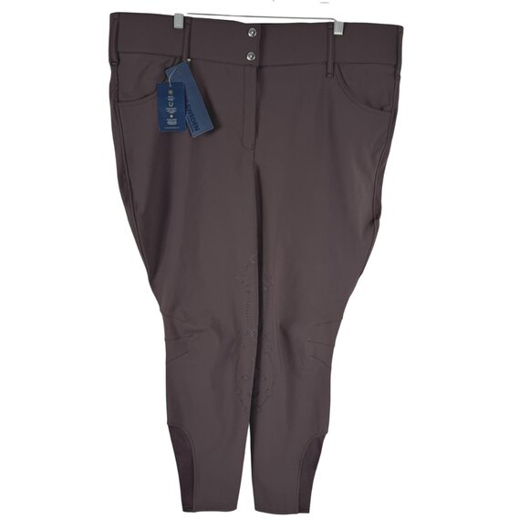 PS Of Sweden Curvy Jewel Breeches Riding Tights Size EU 50 Brown NWT PT-2575 - Picture 1 of 14